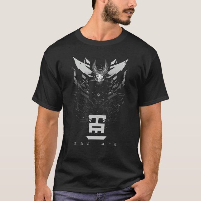 Futuristic Techwear Japanese Cyberpunk Harajuku Ot T-Shirt (Vorderseite)
