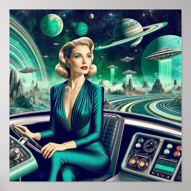 Futuristic Transportation Poster (Vorne)