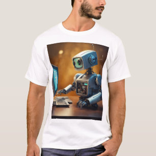 Futuristic Vibes ・ Robot Design ・ Technisch Inspir T-Shirt