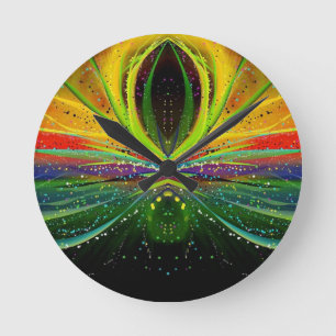 Futuristic Wall Clock Runde Wanduhr