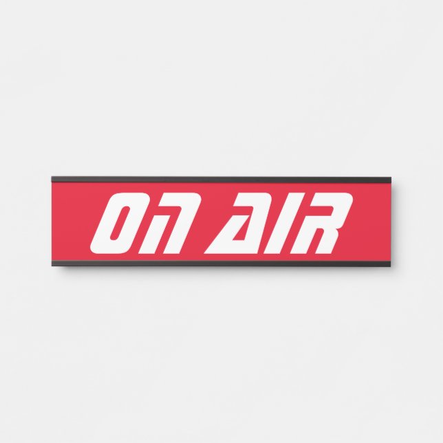 Futuristik auf Lufttür-Zeichen Türschild (Vorderseite )