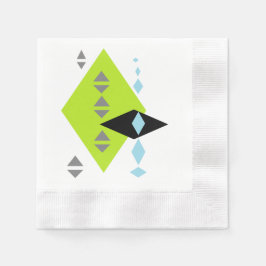 Futuristik Moderne Geometrie Print Napkins Serviette