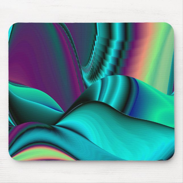 futuristisch, Abstrakt Regenbogen Mousepad (Vorne)