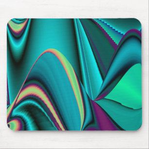 futuristisch, Abstrakter Regenbogen Mousepad