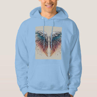 Futuristisch Wing Tattoo Hoodie