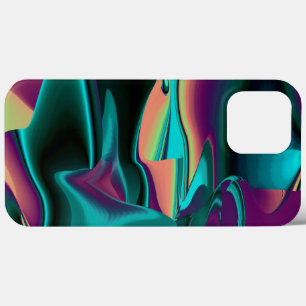 Futuristische Abstrakte 3D Metallic Rainbow Art Case-Mate iPhone Hülle