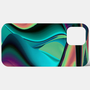 Futuristische Abstrakte 3D Metallic Rainbow Art Case-Mate iPhone Hülle