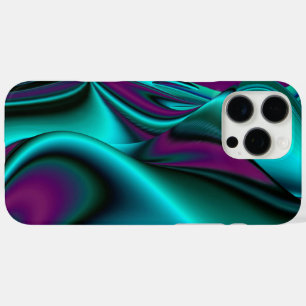 Futuristische Abstrakte 3D Metallic Rainbow Art iPhone 16 Pro Max Hülle