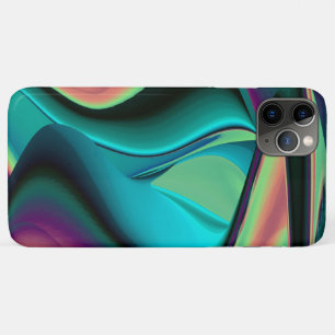 Futuristische Abstrakte 3D Metallic Rainbow Art Case-Mate iPhone Hülle