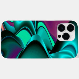 Futuristische Abstrakte 3D Metallic Rainbow Art Case-Mate iPhone 14 Pro Max Hülle