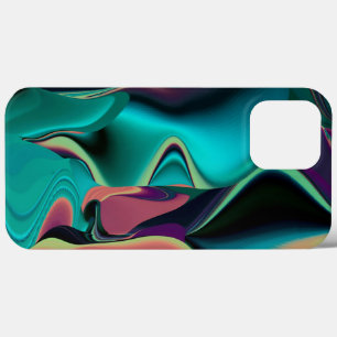 Futuristische Abstrakte 3D Metallic Rainbow Art Case-Mate iPhone Hülle