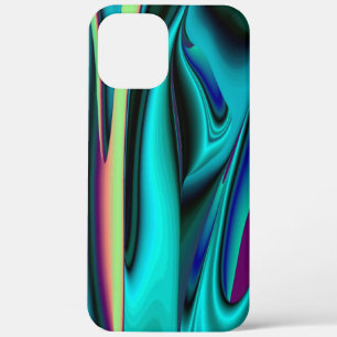 Futuristische abstrakte 3D metallische Regenbogen- Case-Mate iPhone Hülle