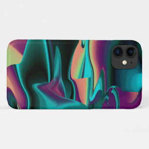 Futuristische abstrakte 3D metallische Regenbogen- Case-Mate iPhone Hülle