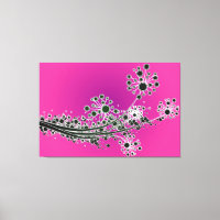 Futuristische abstrakte Blume-Leinwand