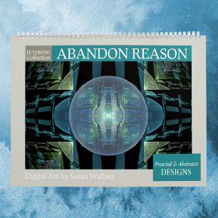 Futuristische Abstrakte Fraktal 2025 Kalender