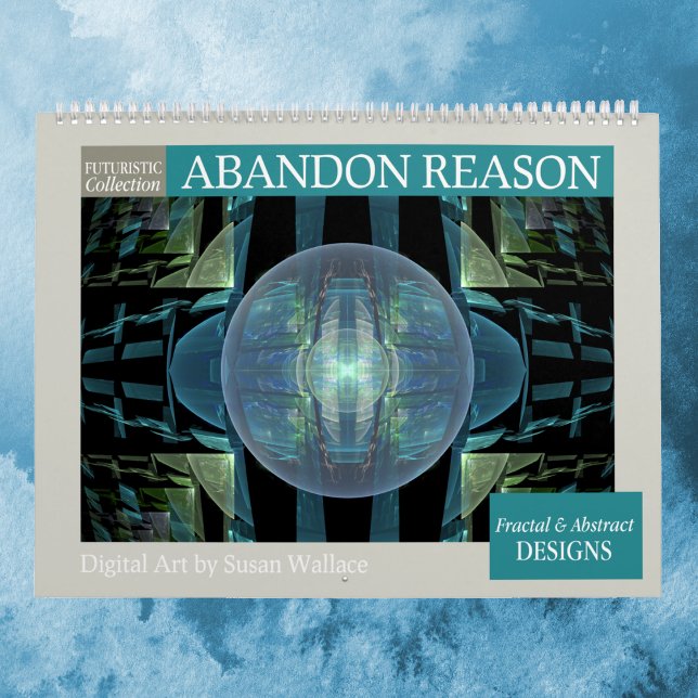 Futuristische Abstrakte Fraktal 2026 Kalender (Von Creator hochgeladen)