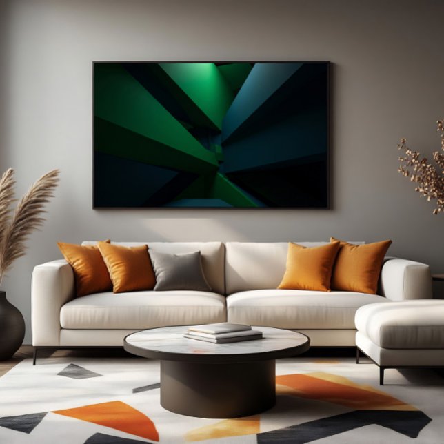 Futuristische abstrakte Geometrie Poster (Von Creator hochgeladen)