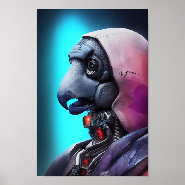 Futuristische Alien Candor Illustration Sci-fi Art Poster (Vorne)