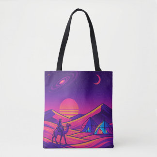 Futuristische arabische Wüste - Sci-Fi Camel Rider