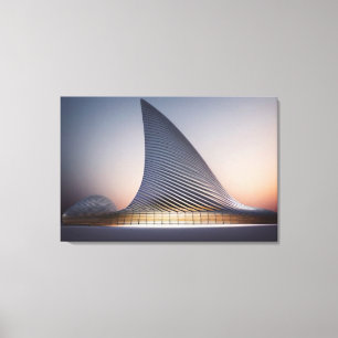 Futuristische Architektur Canvas Print Leinwanddruck