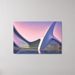Futuristische Architektur Canvas Print Leinwanddruck