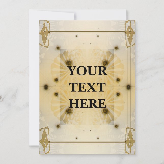 Futuristische Art Deco Einladung (Vorderseite)