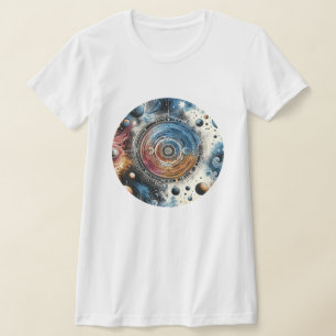 Futuristische Batik Kosmic Art - Space Design T-Shirt