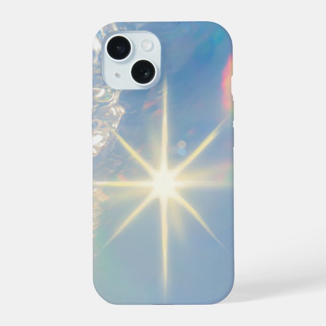 Futuristische Blue Chrome iPhone 14 Pro Max Hülle iPhone 15 Hülle (Rückseite)