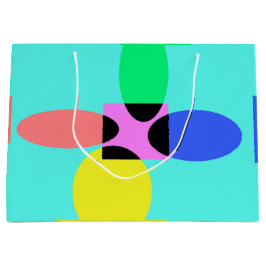 Futuristische Blume Große Geschenktüte