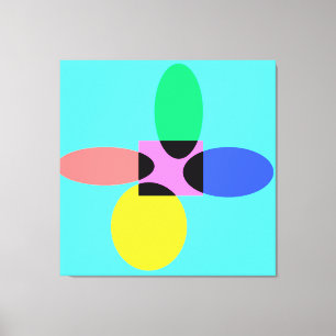 Futuristische Blume Leinwanddruck