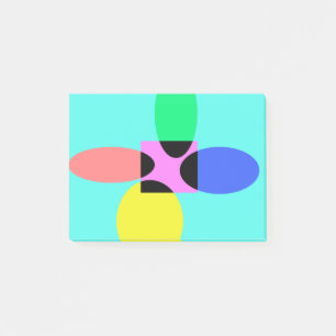 Futuristische Blume Post-it Klebezettel