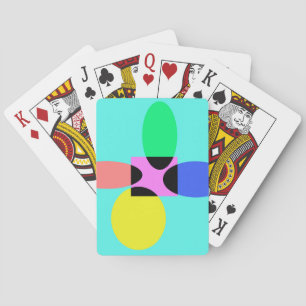 Futuristische Blume Spielkarten