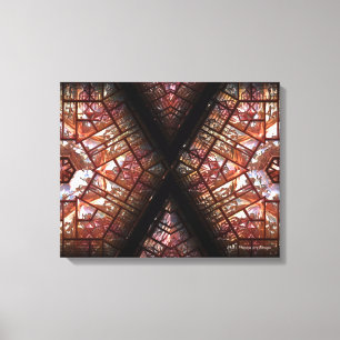 Futuristische Chrystal X7-1 Wrapped Canvas Leinwanddruck