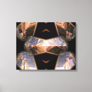 Futuristische Chrystal X7-2 Wrapped Canvas Leinwanddruck