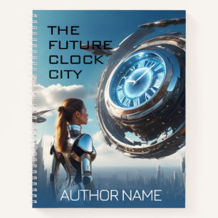 Futuristische City Book Cover Inspiration Notebook Notizbuch