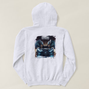 Futuristische Cyber-Flügel-Supercar-Kunst Hoodie