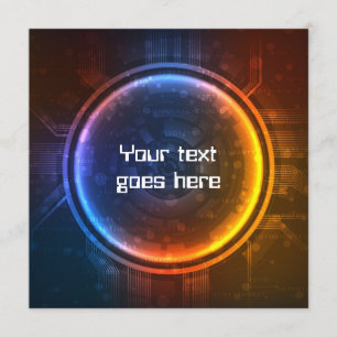 Futuristische Designeinladung Einladung