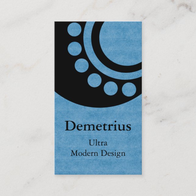 Futuristische Dimensionen Business Card, Light Blu Visitenkarte (Vorderseite)