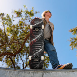 Futuristische DNA-Helix 3D Skateboard