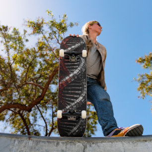 Futuristische DNA-Helix 3D Skateboard