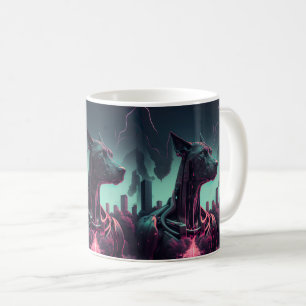 Futuristische Dogge Der Roboterbegleiter Kaffeetasse