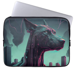Futuristische Dogge Der Roboterbegleiter Laptopschutzhülle
