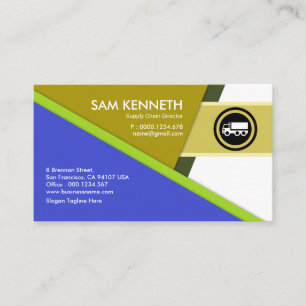 Futuristische Dreieck-Versorgungswege Visitenkarte