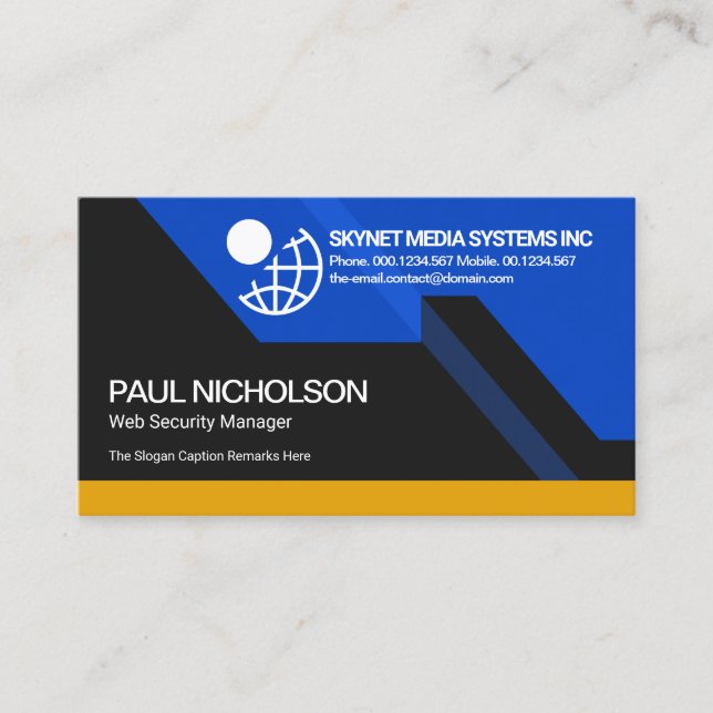 Futuristische Dynamic Colorful Atemberaubend Compu Visitenkarte (Vorderseite)