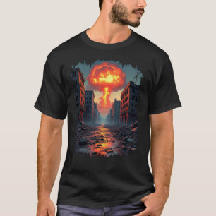 Futuristische Fantasy Wasteland Apokalypse T-Shirt