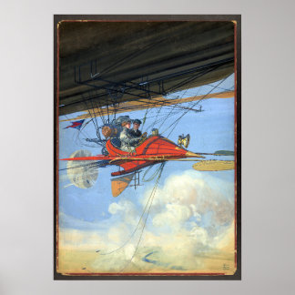 Futuristische Flugreisen / Harry Grant / Dart Poster