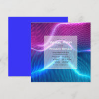 Futuristische geometrische virtuelle Geburtstagspa