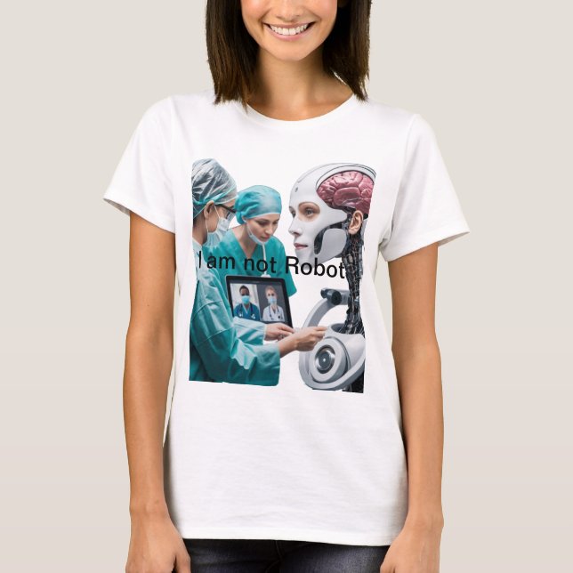 "Futuristische Gesundheitsversorgung: Zusammenführ T-Shirt (Vorderseite)