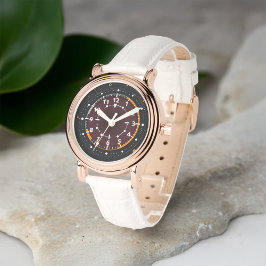 Futuristische Glimpse Chronometric Art Ladys Watch Armbanduhr