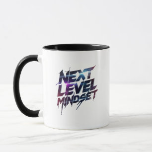 Futuristische Glitch-Typografie für den Erfolg Tasse